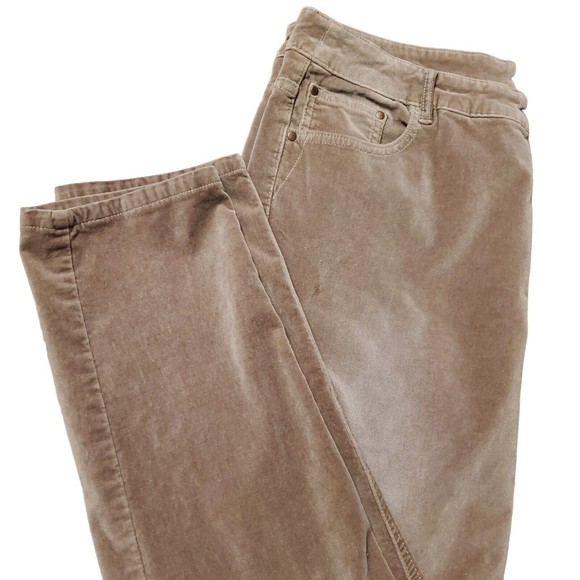 Soft Surroundings High Rise Slim Ankle Pants Brwn Taupe SZ XL - Picture 10 of 11